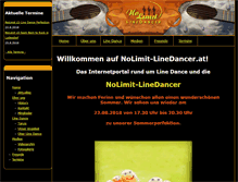 Tablet Screenshot of nolimit-linedancer.at